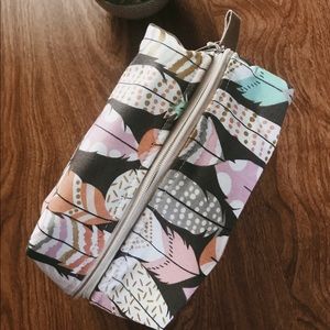 Feathered Makeup Bag